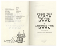 ''From the Earth to the Moon & Around the Moon'' Limited Edition Novel Signed by Five Apollo Astronauts: Walt Cunningham, Frank Borman, James McDivitt, Charlie Duke & Fred Haise